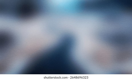 Abstract blurred background with a subtle texture and a gradient of cool blue and gray tones creating a serene atmosphere
