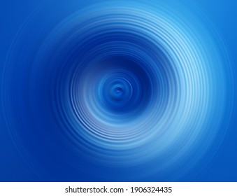 Abstract blurred blue streaks of light halo. Image of the spinning circular radial. Motion effect background. Good for modern graphic design.                   