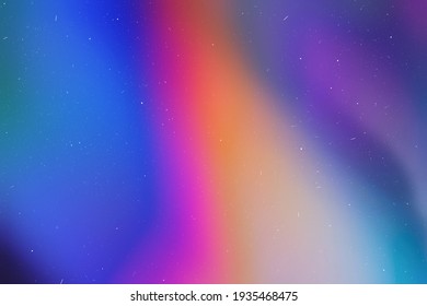 Abstract Blurred Color Mesh Gradient With Film Grain And Dust Texture Effect. Overlay With Elegant Design Concept, Minimal Style Composition, Smooth Soft And Warm Bright Hipster Illustration.