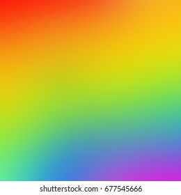 Abstract blurred colorful gradient and Rainbow set colors