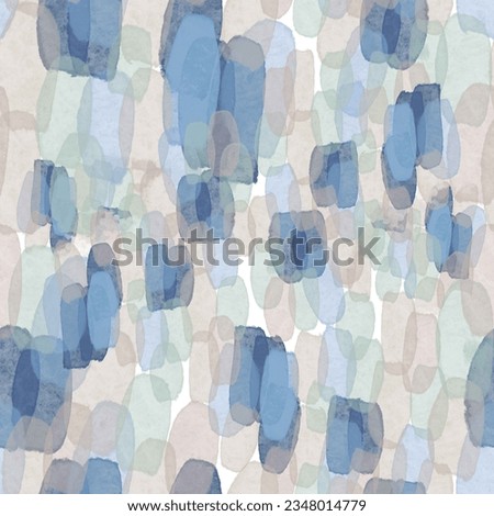 Abstract blurred floral seamless pattern. Summer print with washed out meadow spring flowers effect. Watercolor paper texture. Fancy summer motif. Trendy botanical design.