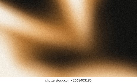 An abstract blurred gradient background featuring warm brown and black colors with a grainy noise texture. Ideal for use as a background or artistic design element.