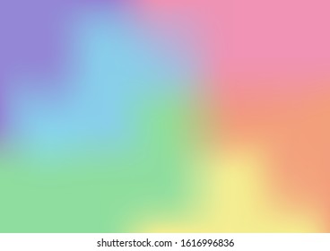 Abstract Blurred Gradient Mesh Background. Concept Of Colorful Summer, Gay Pride Movement, LGBT. Rainbow Wallpaper For Template, Poster, Flyer, Banner, Website.