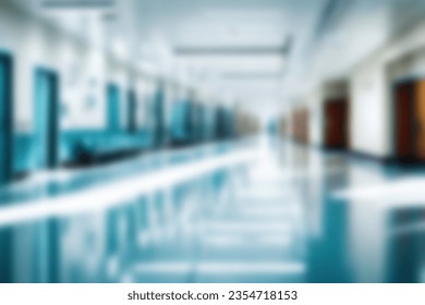 Abstract blurred illustration background. Defocus blur image of corridor in hospital or clinic. Concept about Health car office interior doctor nurse patient location and other elements in hospital. - Powered by Shutterstock