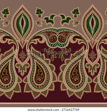 abstract border ethnic design element for print 