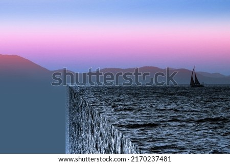 Abstract bot image manipulation. 3d illustration