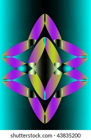 ABSTRACT BOTTOM WITH OVALS
