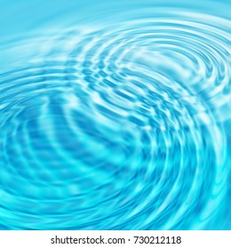 Abstract Bright Blue Water Background Circles Stock Illustration ...