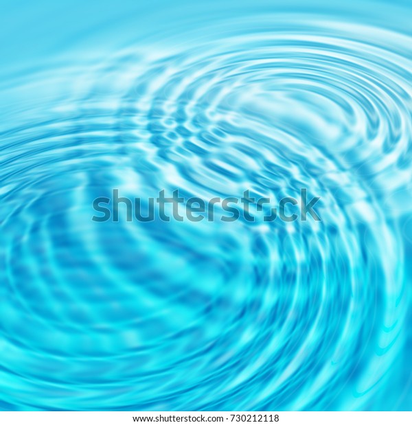 Abstract Bright Blue Water Background Circles Stock Illustration 730212118