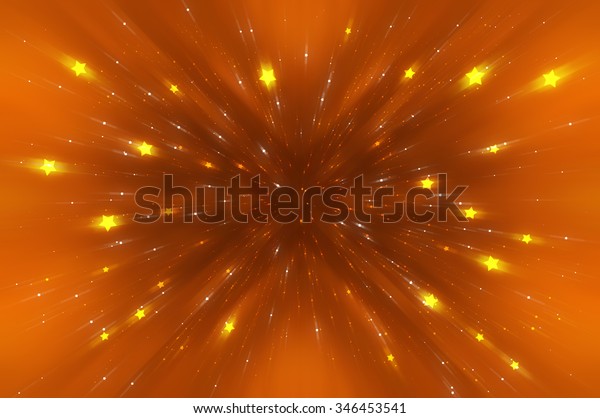 Abstract Bright Glitter Orange Background Stock Illustration 346453541