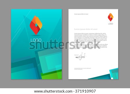 abstract brochure layout design template corporate stock blank brochure layout
