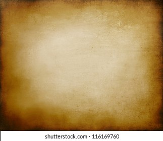 Abstract Brown Background Beige Tan Color, Elegant Warm Background Of Vintage Grunge Background Texture White Center, Beige Brown Paper Bag Style Or Old Sepia Parchment For Brochure Or Web Template