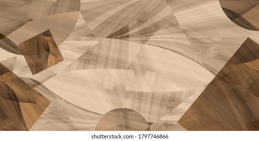 Abstract brown texture with geometric elements