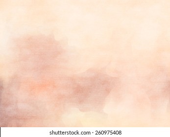 Abstract Brown Tones Water Color For Background.