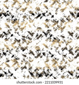 Abstract Brush Effect Textured Background. Seamless Pattern.