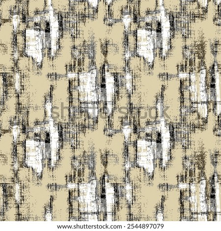 Abstract brush Effect Textured Background. Seamless Pattern.
