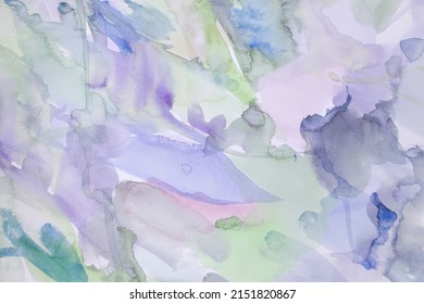 Abstract Brush Strokes Wallpaper. Pastel Colors Delicate Texture. Ethereal And Effortless Concept.