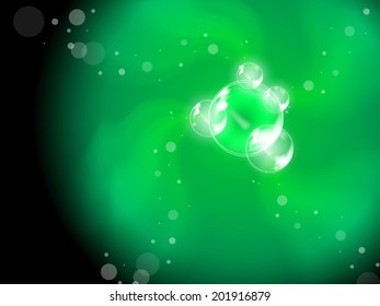 Abstract Bubbles Background Showing Soapy Creativity Or Joyfulness 