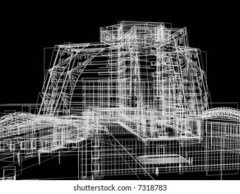 abstract building