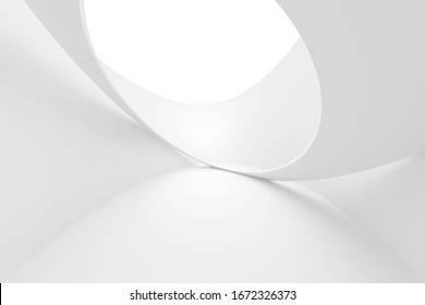 Abstract Building Background. Wave Graphic Design. Purity 3d Illustration