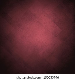 abstract burgundy background geometric shape pattern on vintage grunge background texture with black vignette border, dull red Christmas background, solid color line element design in diamond shapes