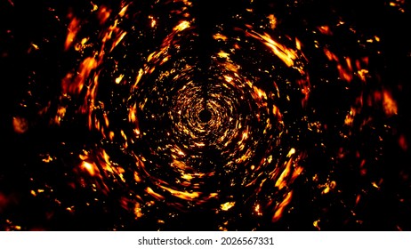 Abstract Burning Fire Whirl Effect