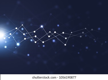 abstract business and technology web wires background