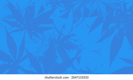 An abstract cannabis leaf pattern background image.