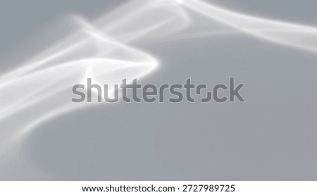 Abstract caustics glass shadow falling background. 3D Illustration