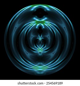 Abstract Cell Division Under High Magnification.