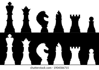 Chess Piece Silhouette Images, Stock Photos & Vectors | Shutterstock