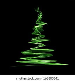 Abstract christmas tree