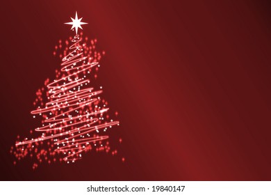 Abstract Christmas tree