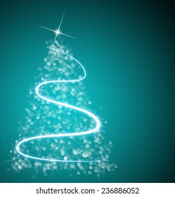 abstract christmas tree