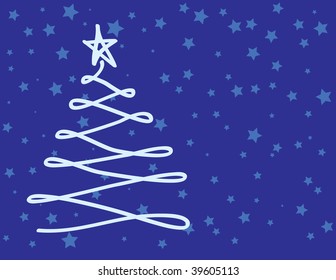 Abstract Christmas Tree Background
