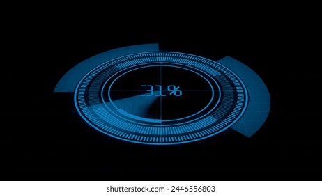 abstract circle loading bar illustration background. Loading sign and Downloading icon.