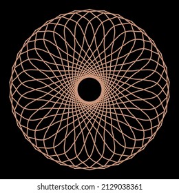 Abstract circle pattern seamless orange
