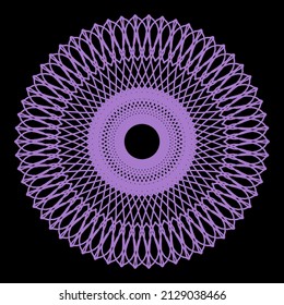 Abstract circle pattern seamless violet