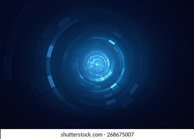 Abstract Circular Science Fiction Futuristic Background