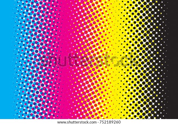 Abstract Cmyk Color Mode Structure Background Stock Illustration 752189260