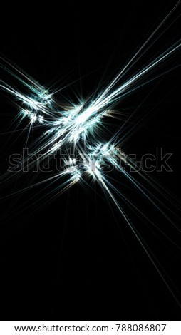 Abstract Cold Spikes Cellphone Wallpaper Fractal Stock Illustration