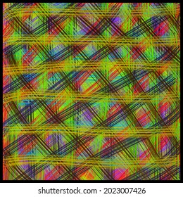 abstract color line illustration. Uneven color lines and patterns. Give abstract art to the painting.