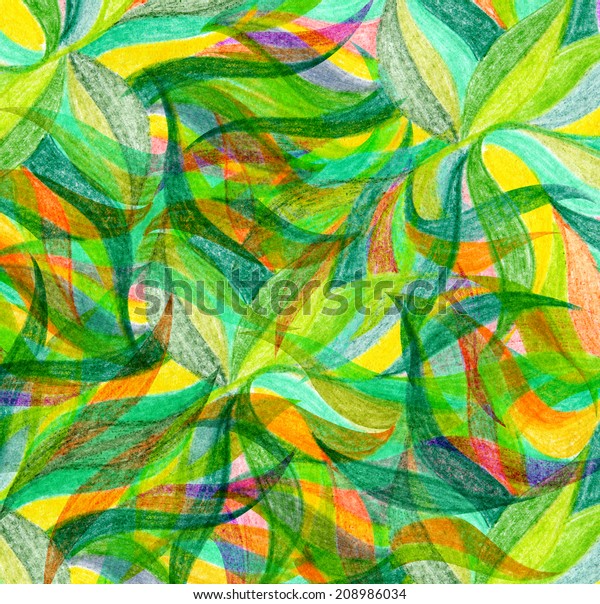 Abstract Color Pencil Draw Background Stock Illustration 208986034