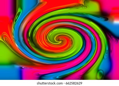 abstract color twirl background generated by the computer