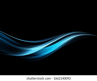 Abstract Color Wave Design Element