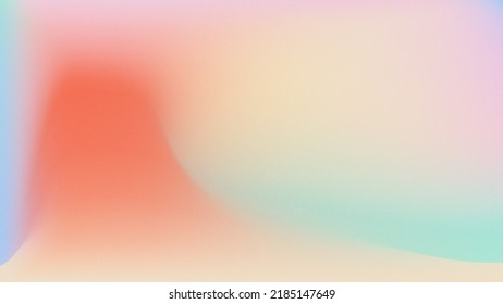 Abstract colored retro sprayed gradient background and grain effect texture  Blurred pattern  Grain noise effect  Trendy style  Dusted   Holographic  Smooth transitions iridescent colors