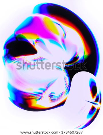 Abstract Colorful 3d object, perfect for wallpapers, posters, or your future brand identity