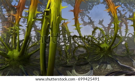Abstract Colorful 3D Rendering