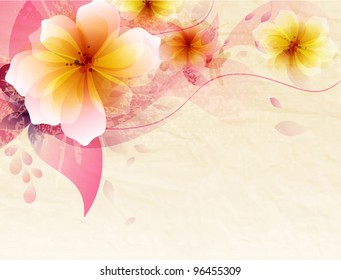 Abstract Colorful Background Flowers Stock Illustration 96455309