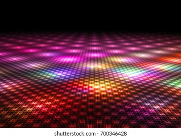 Abstract Colorful Dance Floor Background Texture